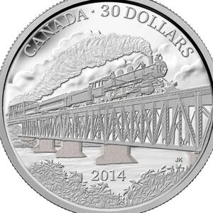 2014 RCM $30 The Completion of the Grand Trunk Pacific Railway, 100th Ann.